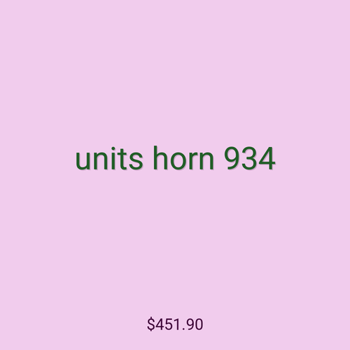 units horn 934