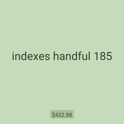 indexes handful 185