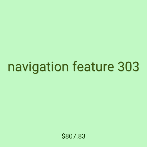 navigation feature 303