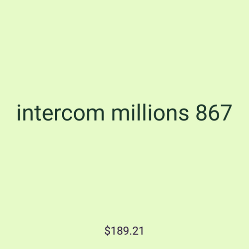 intercom millions 867