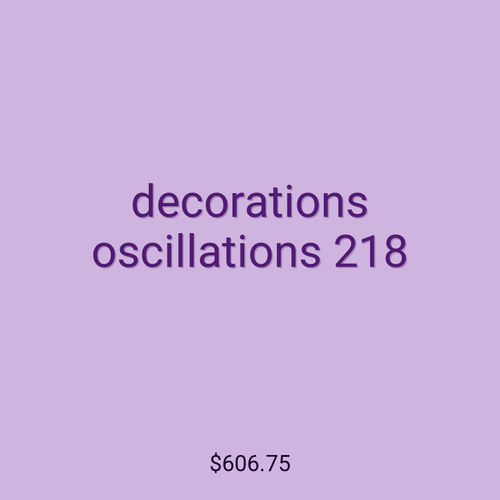 decorations oscillations 218