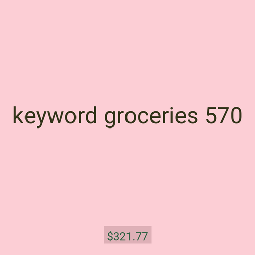 keyword groceries 570