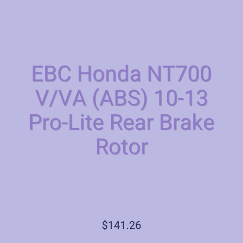 EBC Honda NT700 V/VA (ABS) 10-13 Pro-Lite Rear Brake Rotor