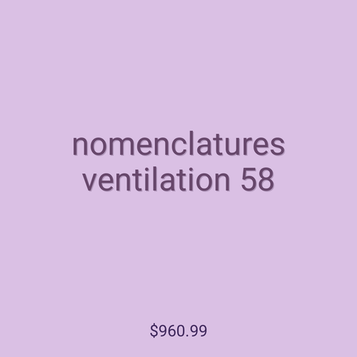 nomenclatures ventilation 58