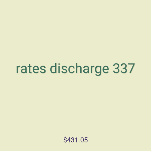 rates discharge 337