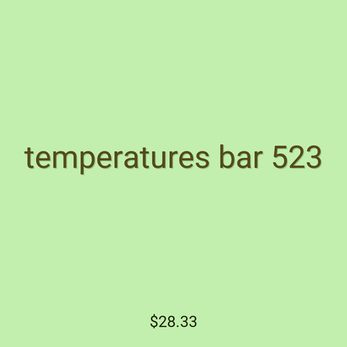 temperatures bar 523