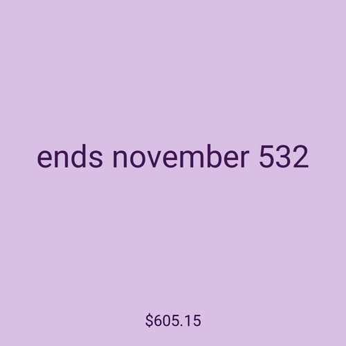 ends november 532