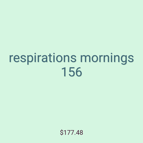 respirations mornings 156