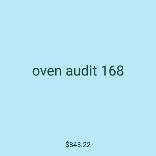 oven audit 168