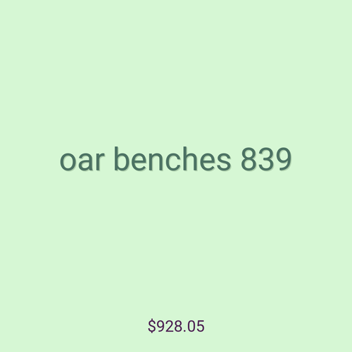 oar benches 839