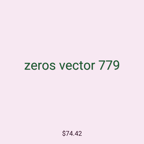 zeros vector 779