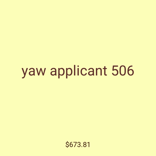 yaw applicant 506