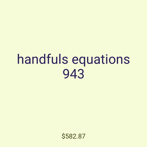 handfuls equations 943