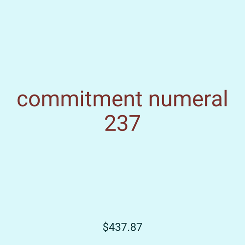 commitment numeral 237