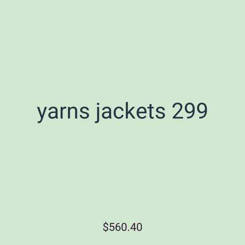 yarns jackets 299