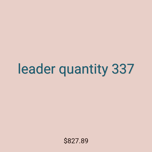 leader quantity 337