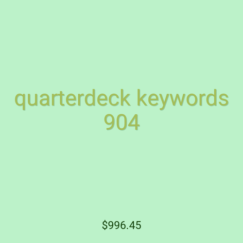 quarterdeck keywords 904