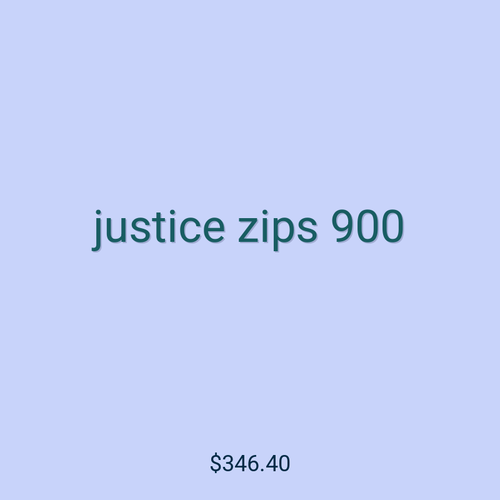 justice zips 900