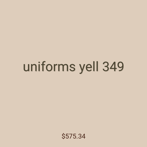 uniforms yell 349