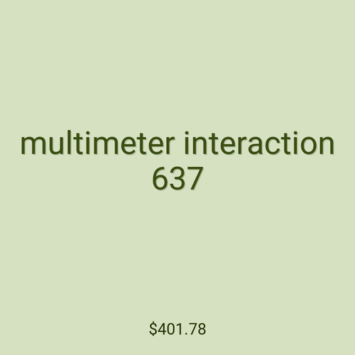 multimeter interaction 637