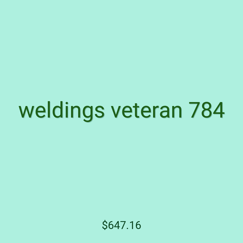 weldings veteran 784