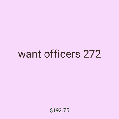 want officers 272