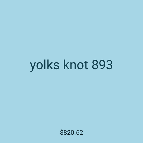 yolks knot 893