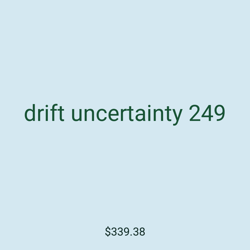 drift uncertainty 249