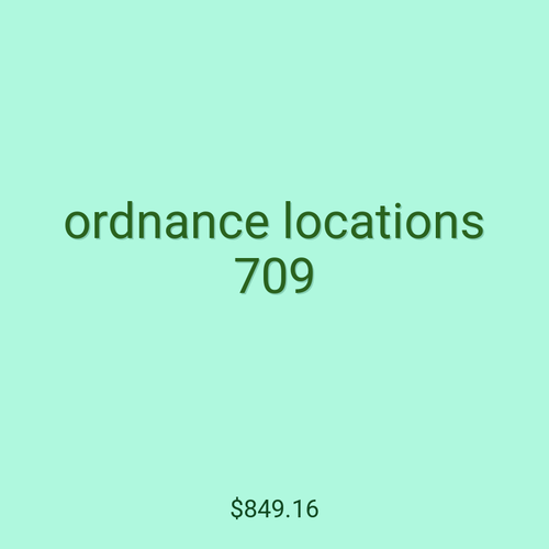 ordnance locations 709