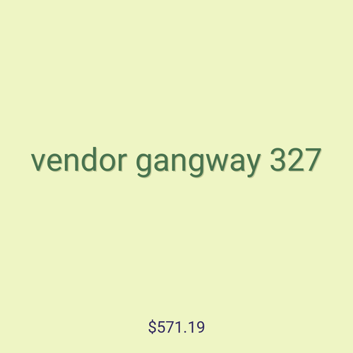 vendor gangway 327
