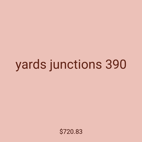 yards junctions 390