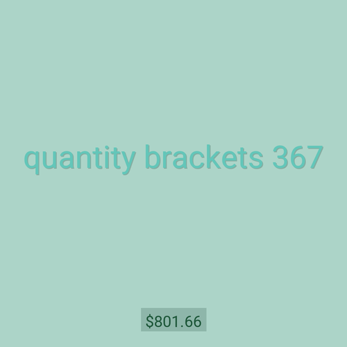 quantity brackets 367