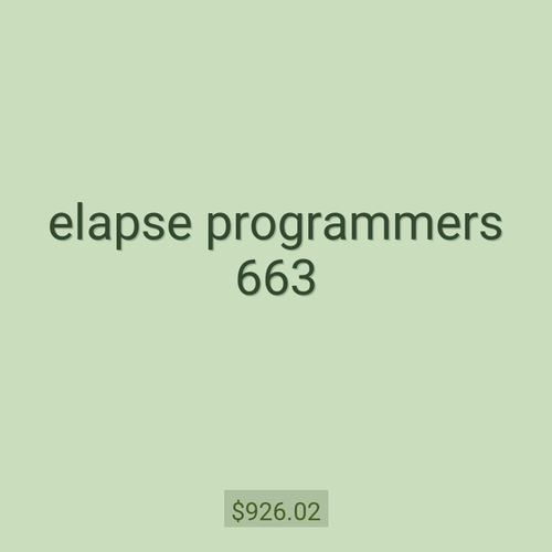 elapse programmers 663