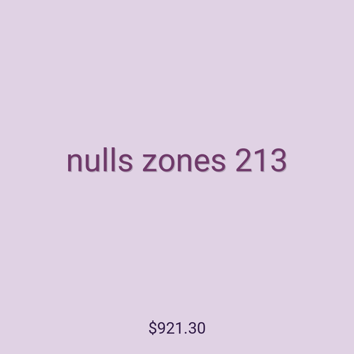 nulls zones 213