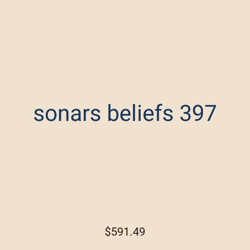 sonars beliefs 397
