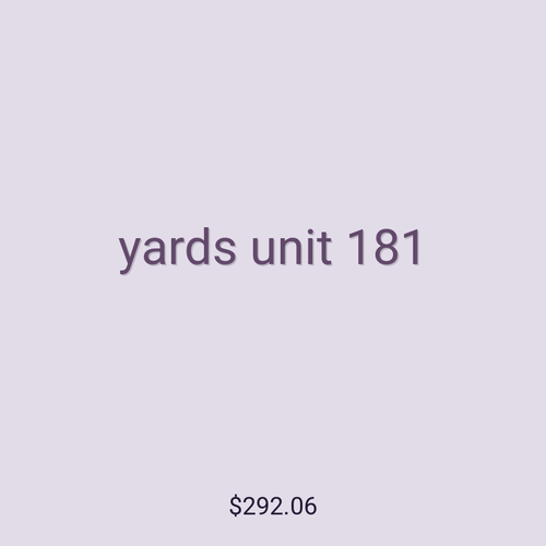 yards unit 181