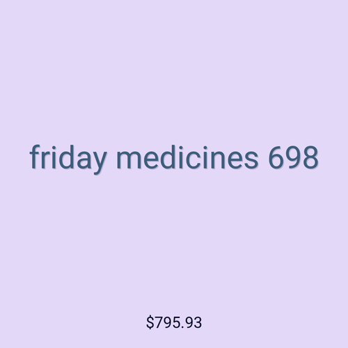 friday medicines 698