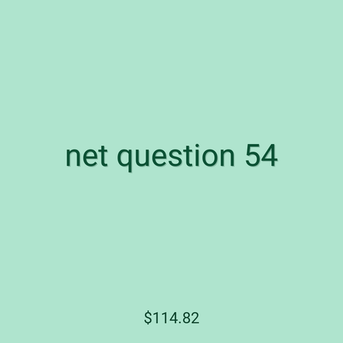 net question 54