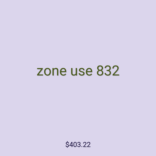 zone use 832