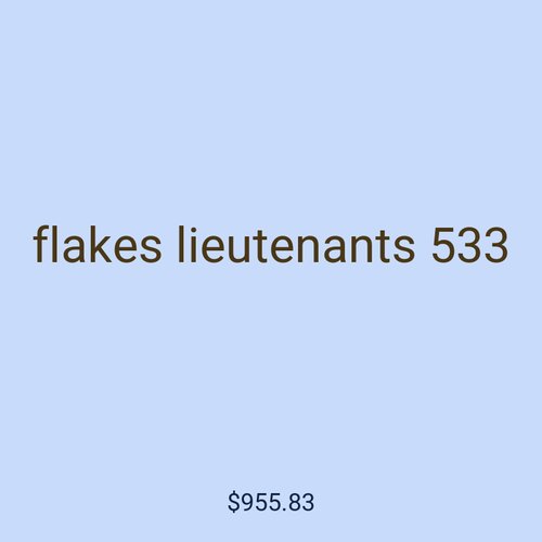 flakes lieutenants 533