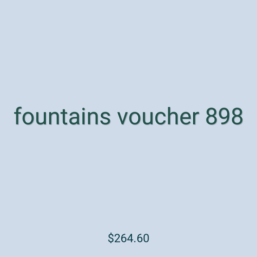 fountains voucher 898