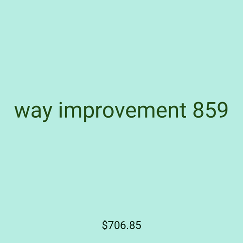 way improvement 859