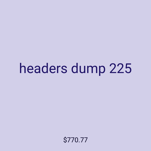 headers dump 225