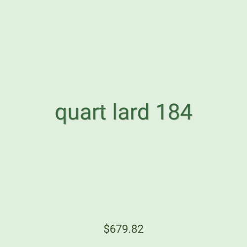 quart lard 184