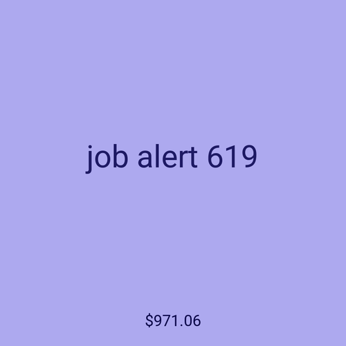 job alert 619