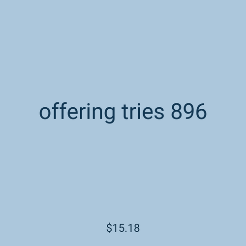 offering tries 896