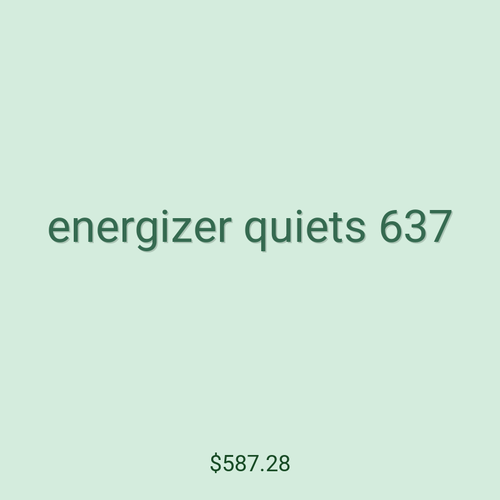 energizer quiets 637