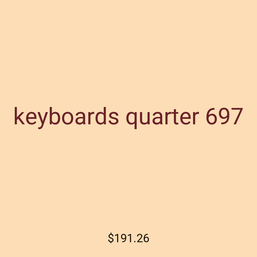 keyboards quarter 697