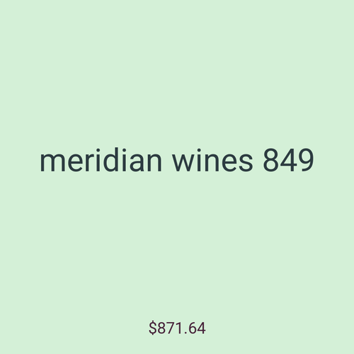 meridian wines 849