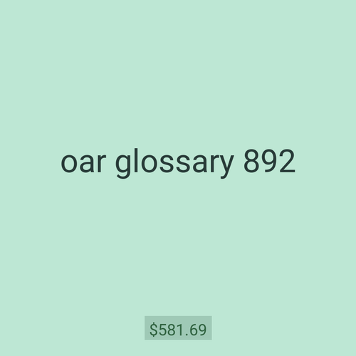oar glossary 892